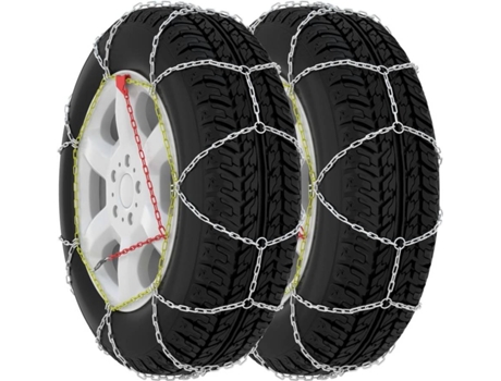 vidaXL Cadenas de nieve para SUV 4x4 2 unidades 16 mm tamaño 390