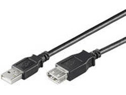 Cable USB GOOBAY (USB - USB - 1.8 m - Negro)