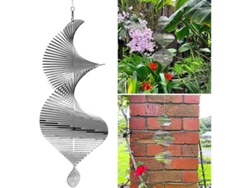 Lámpara De Jardín Ovalada De Metal En Espiral Para Decoración De Jardines, 360 Grados, Colgante, Captador De Luz Solar.