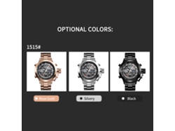 Reloj Digital Skmei 1515 Para Hombre, Resistente Al Agua Hasta 3 Atm, Multifuncional, Luminoso, Con Hora Gmt.