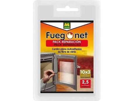 Kit de Reparación para Chimeneas y Barbacoas FUEGONET CM-5400 (50 ml - 0.3 cm x 2.5 m)