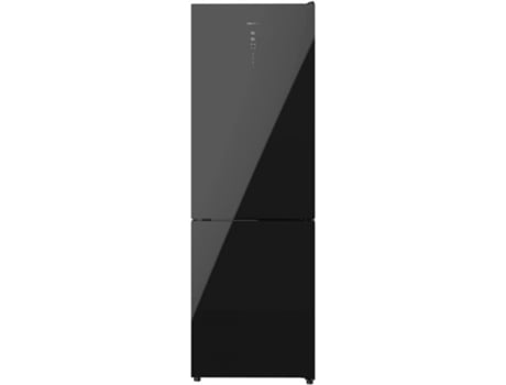 Frigorífico Combi 2 Puertas Cristal Negro de 322 Litros Bolero CoolMarket Combi 322 Glass Black E Altura 185 y 60 cm de Ancho Motor Inverter Plus S...
