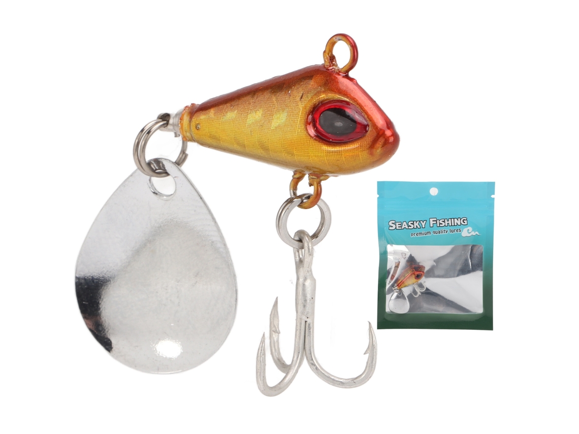 Señuelo artificial Vib Metal de 5 g para la pesca del dorado.