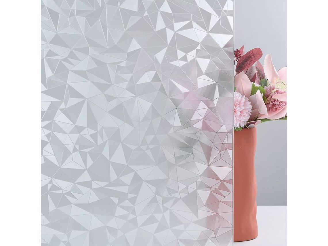 Lámina Decorativa Estática Reutilizable Para Ventanas Con Protección Contra La Privacidad Y Los Rayos Uv, 44x200cm