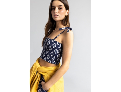 Top de Mujer THROTTLEMAN Algodón Multicolor (S)