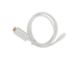 Adaptador Mini Displayport Para Hd Multimedia Interface Macho Para Macho Cavo Profissional Branco 1m/3.3ft
