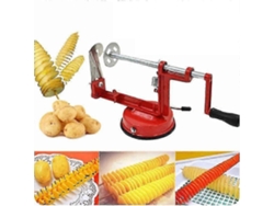 Cortador manual de patatas con cuchilla en espiral, cortador de pepinos, herramienta de acero inoxidable para hacer patatas, cv Everley891