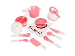 Yncm-juego De Cocina Simulada Con Inducción, Utensilios Y Vajilla Para Niños, Juguete De Jugar A Cocinar