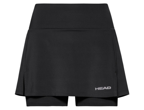 Falda para Mujer HEAD RACKET Club Basic Negro para Tenis (140 cm)