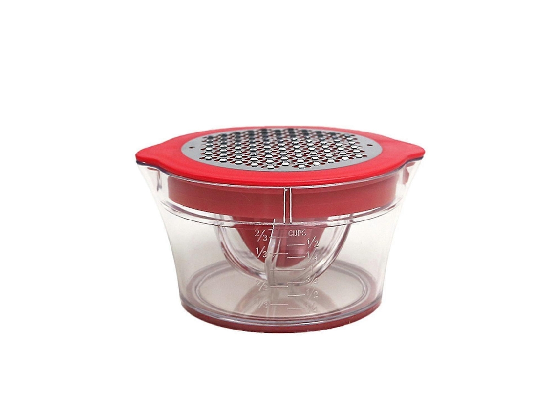 Exprimidor manual multifuncional con báscula, colador extraíble de acero inoxidable, picador de ajo y jengibre YNP Rosewell