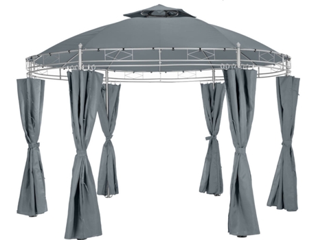 Pérgola TECTAKE Siana (Negro Antracita - Poliéster - 350x280 cm)