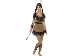 Disfraz de Mujer DISFRAZZES India Con Flecos (Talla: M)
