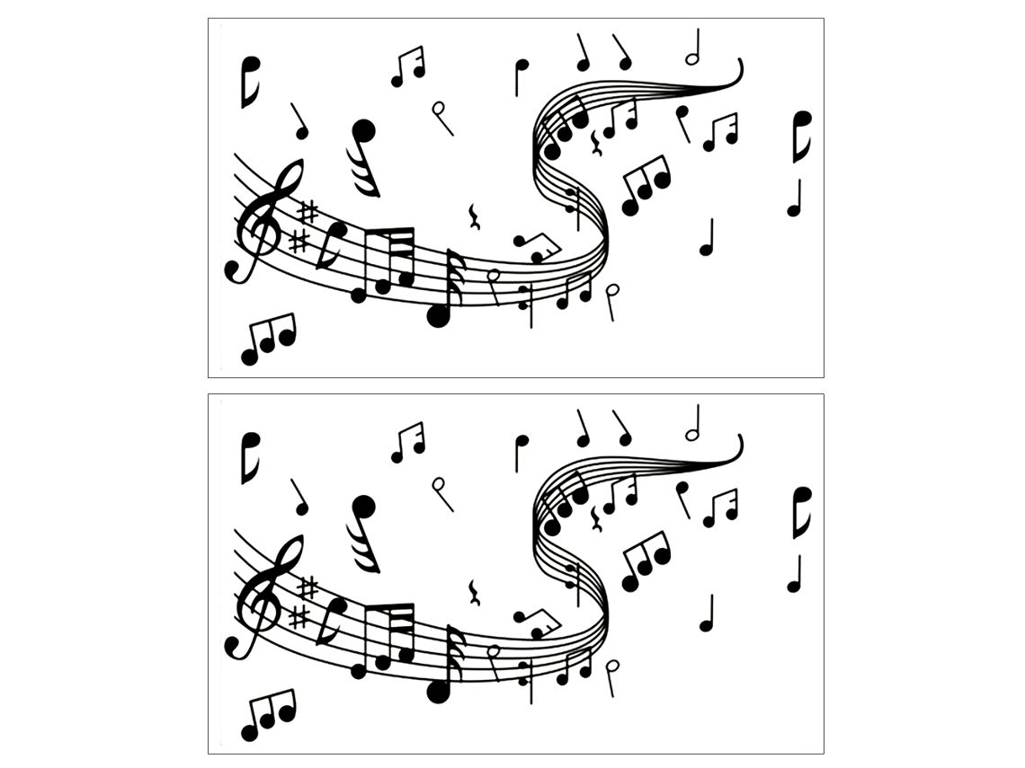 2 Pegatinas De Pared Con Notas Musicales, Bricolaje, Decoración Del Hogar, Pvc Autoadhesivo, Antihumedad.