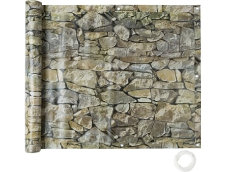 Revestimiento para Balcón Versión 1 TECTAKE (Gris -Polipropileno-600 x 90 x 0,5 cm)
