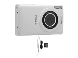 Cámara Digital 4k 64mp Para Vlogging Con Autofoco, Zoom Digital 18x Y Pantalla Ips 2.8 Pulgadas, Compacta Para Niños Y Estudiantes (blanco)