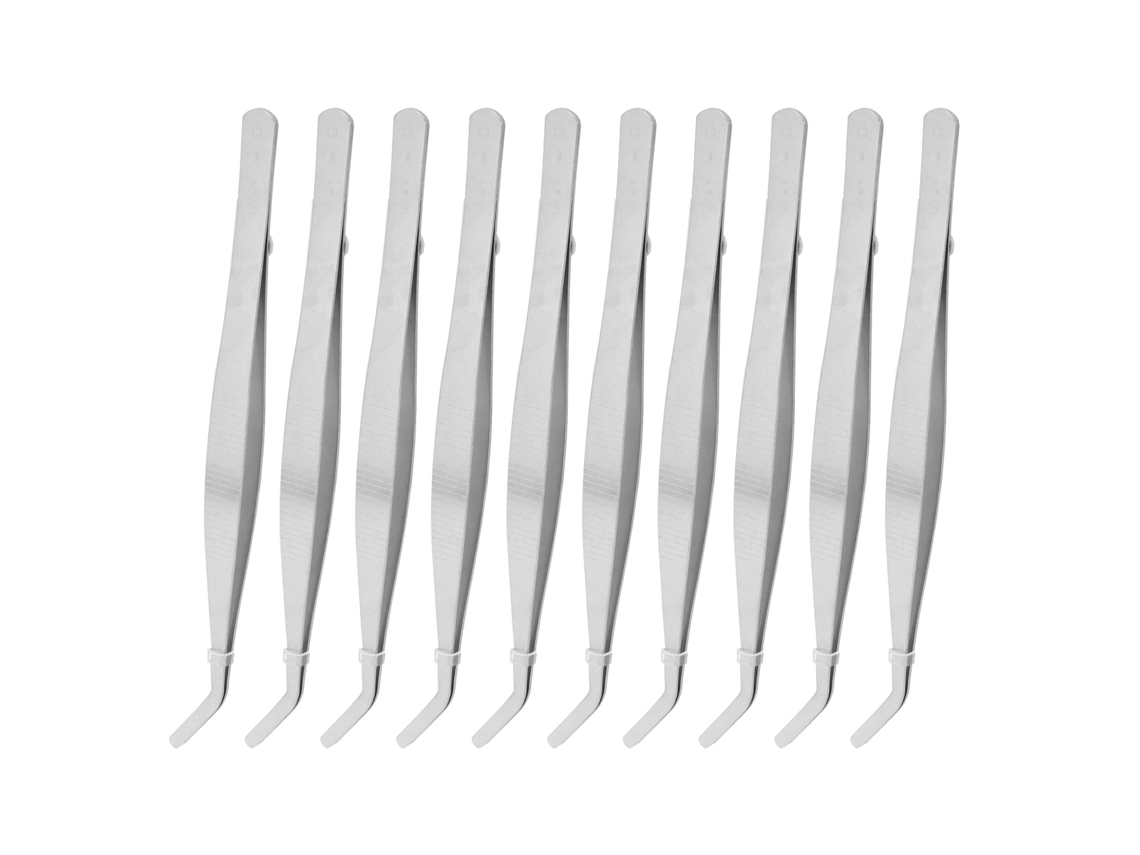 10 Pinzas Curvas De Acero Inoxidable Para Jardinería De Suculentas (herramientas De Bricolaje)