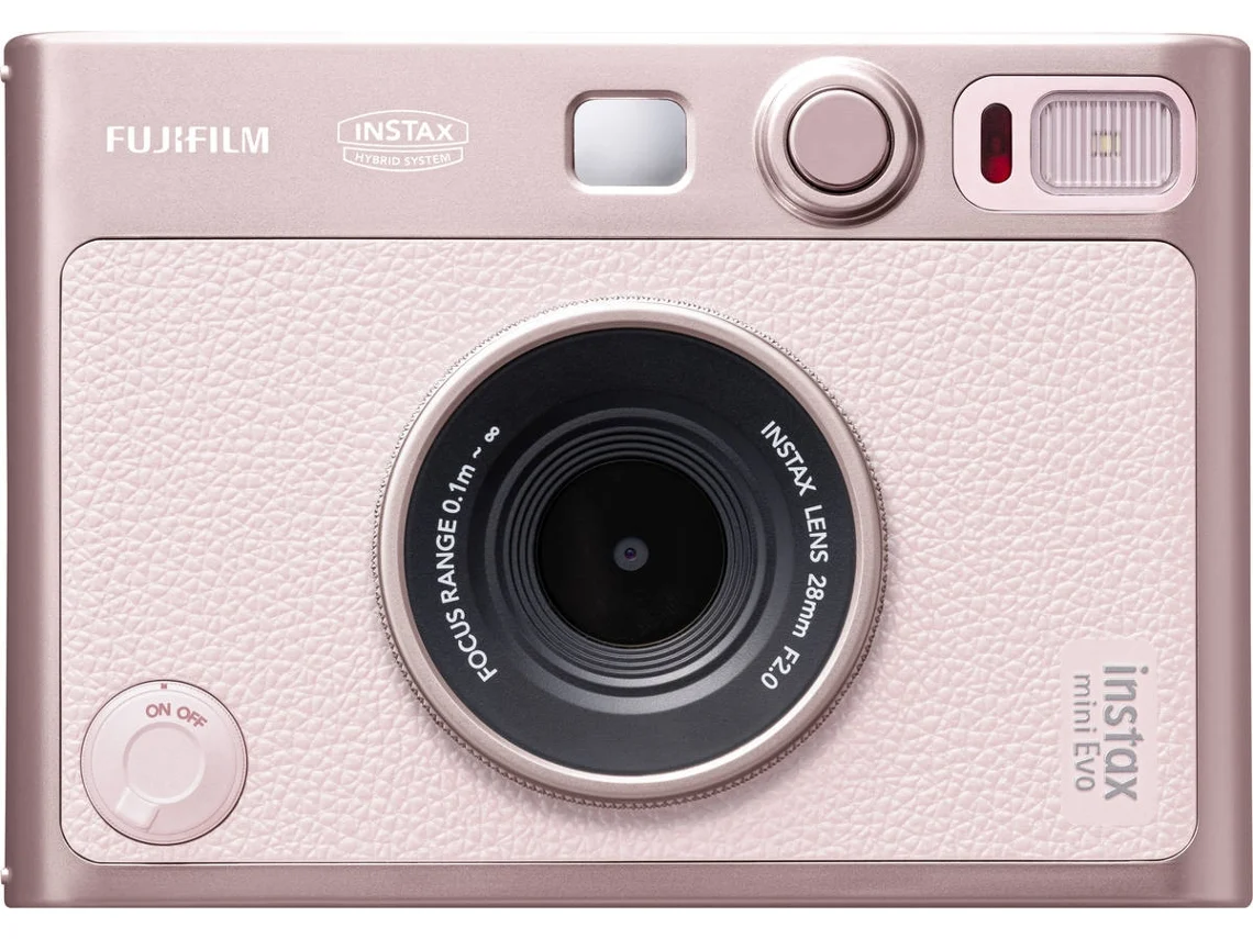 Cámara INSTANTÁNEA Fujifilm Instax Mini Evo (Rosa Claro)