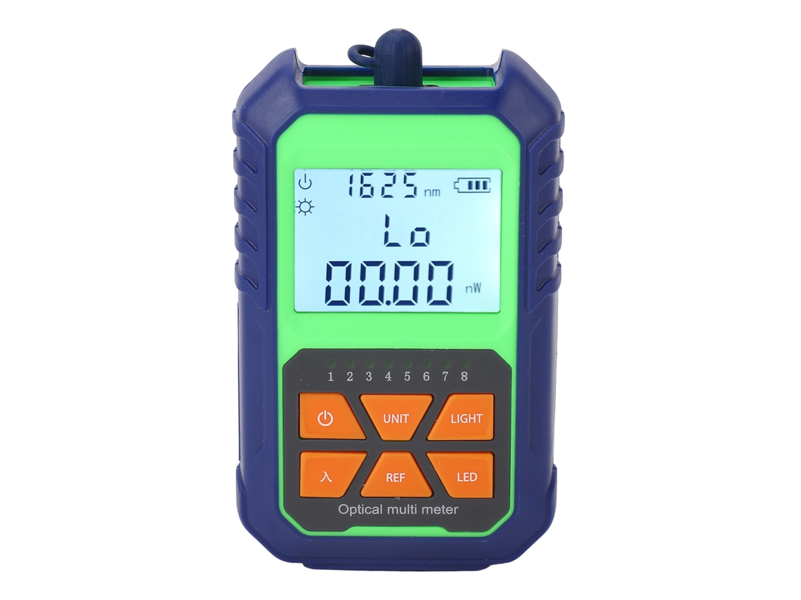 Multímetro Óptico Portátil Mini Con Medidor De Potencia De Fibra Óptica Y Retroiluminación -70~+6dbm