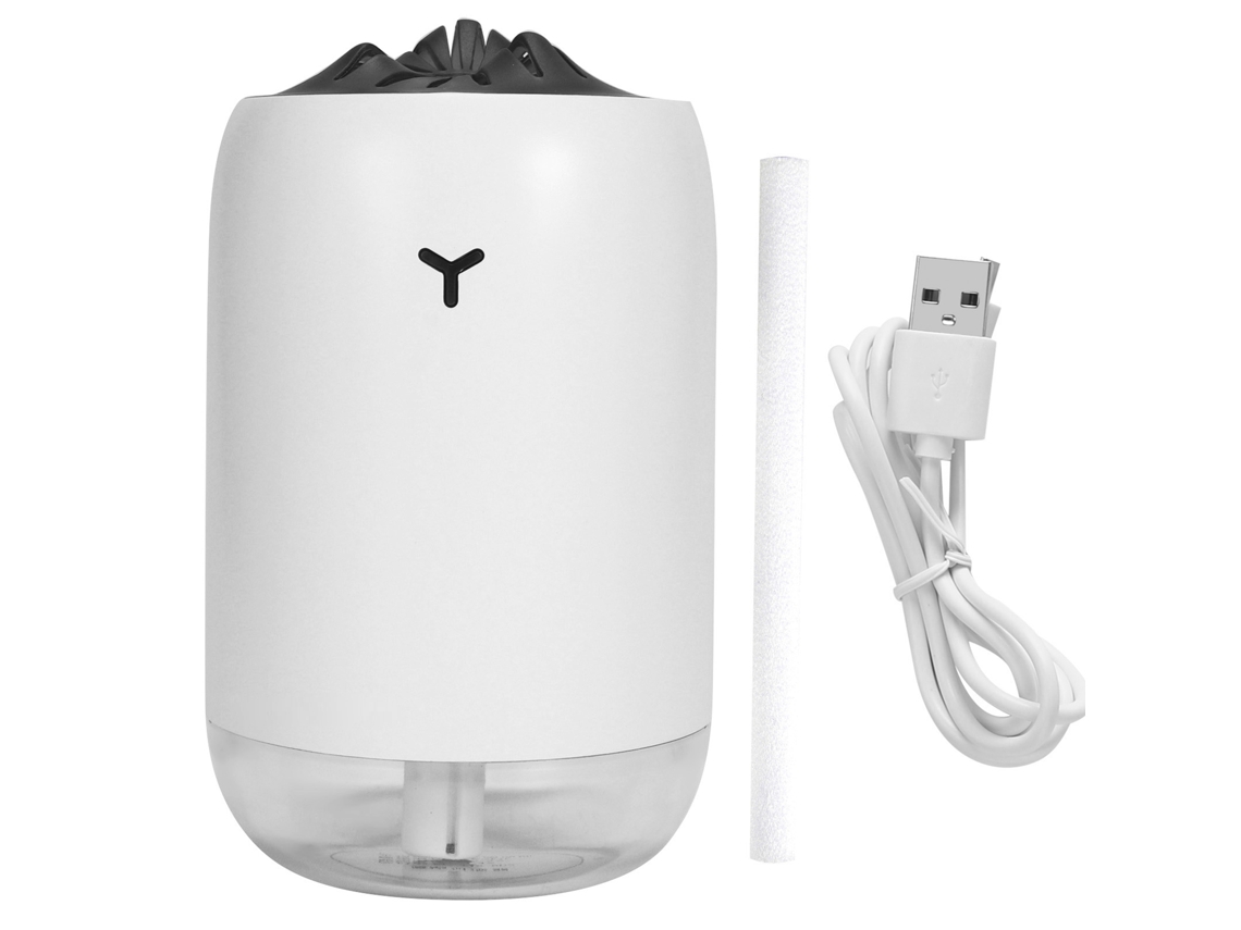 Humidificador de escritorio USB portátil Mdug de 260 ml, difusor de aire, blanco