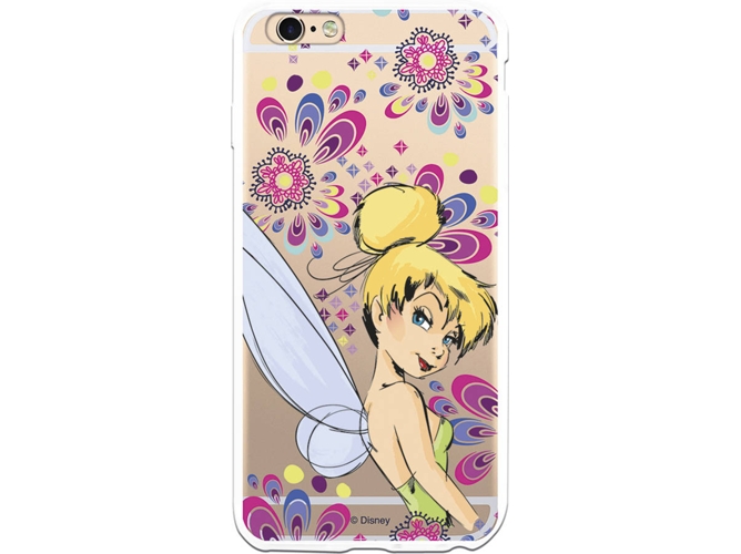 Carcasa iPhone 6 Plus, 6s Plus DISNEY Campanilla Flores Multicolor