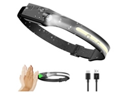 Faros Exterior Led Recargable Sensor Ipx4 Negro