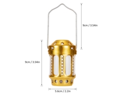 Linterna De Vela Portátil De Aluminio Para Acampar, Pescar De Noche Y Usar Al Aire Libre Con Gancho.
