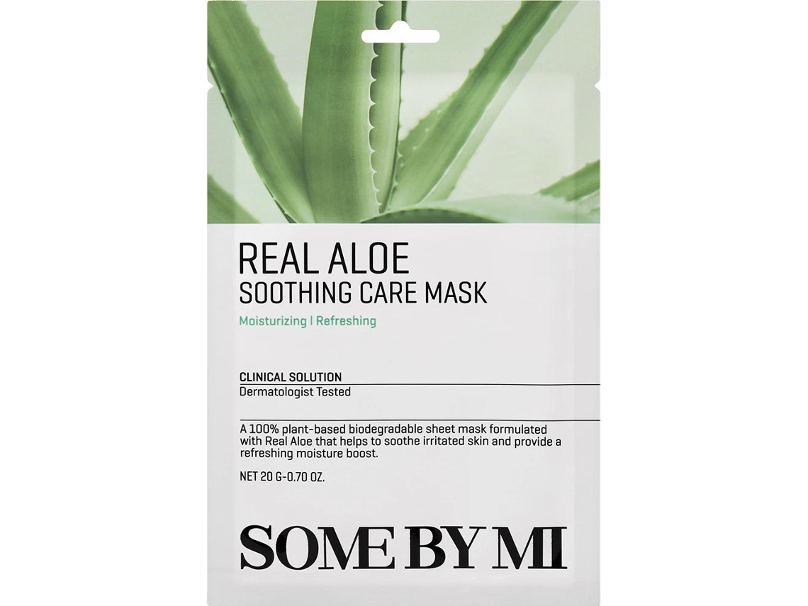 Some By Mi Real Aloe Soothing Care Mask - Mascarilla Calmante
