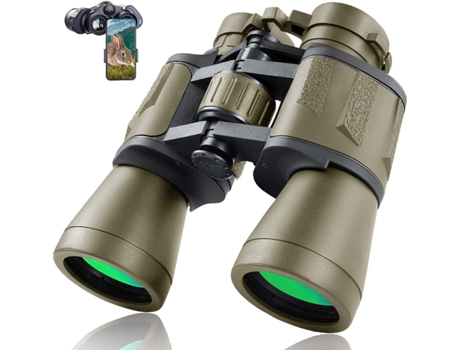 Prismáticos Militares 20x50 para Adultos con Adaptador para Smartphone - Prismáticos Tácticos Compactos e Impermeables para Observación de Aves, Ca...