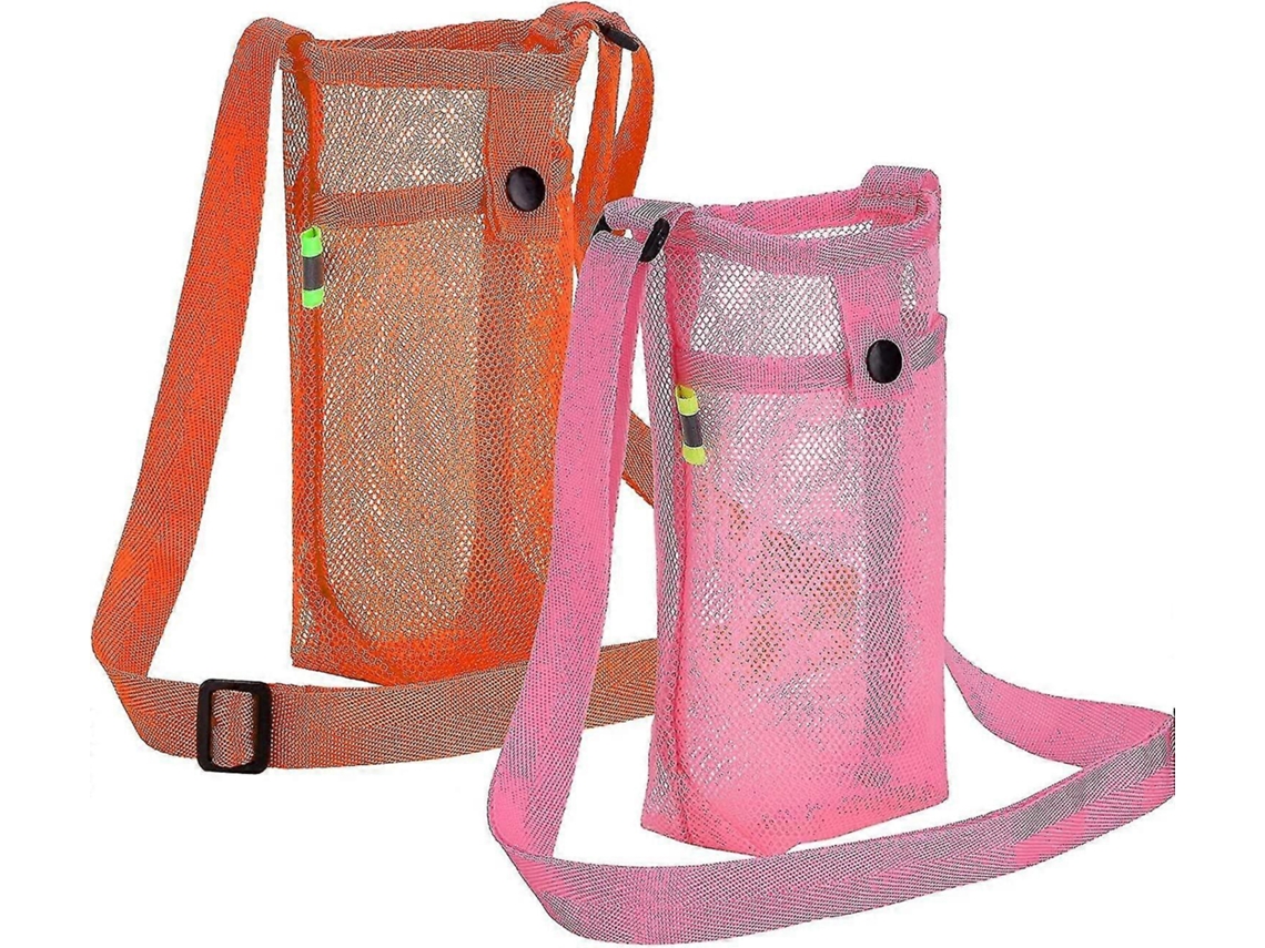 Portabotellas de 2 piezas con correa de hombro ajustable para deportes, senderismo y acampada. Sygo