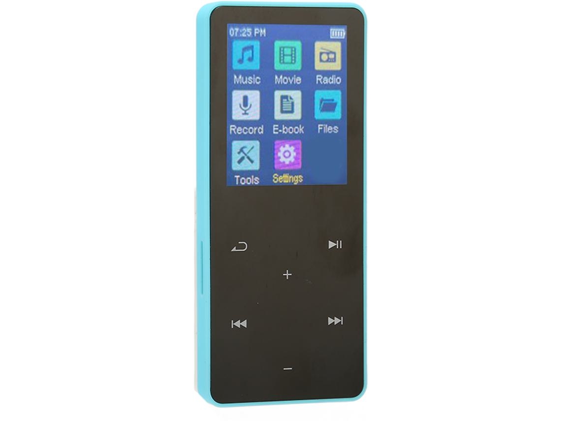 Reproductor MP3 Bluetooth YIZHOOD JS04 1.8Inch HiFi Loseless 8GB (Azul)