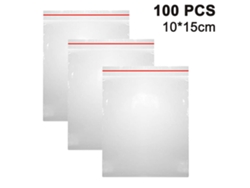 EIOORORRIY 100 Unidades De Sacos Em Plásticos Grossos E Transparentes, Reclosáveis Com Fecho Zip, Para Roupas, Calçados, Brinquedos