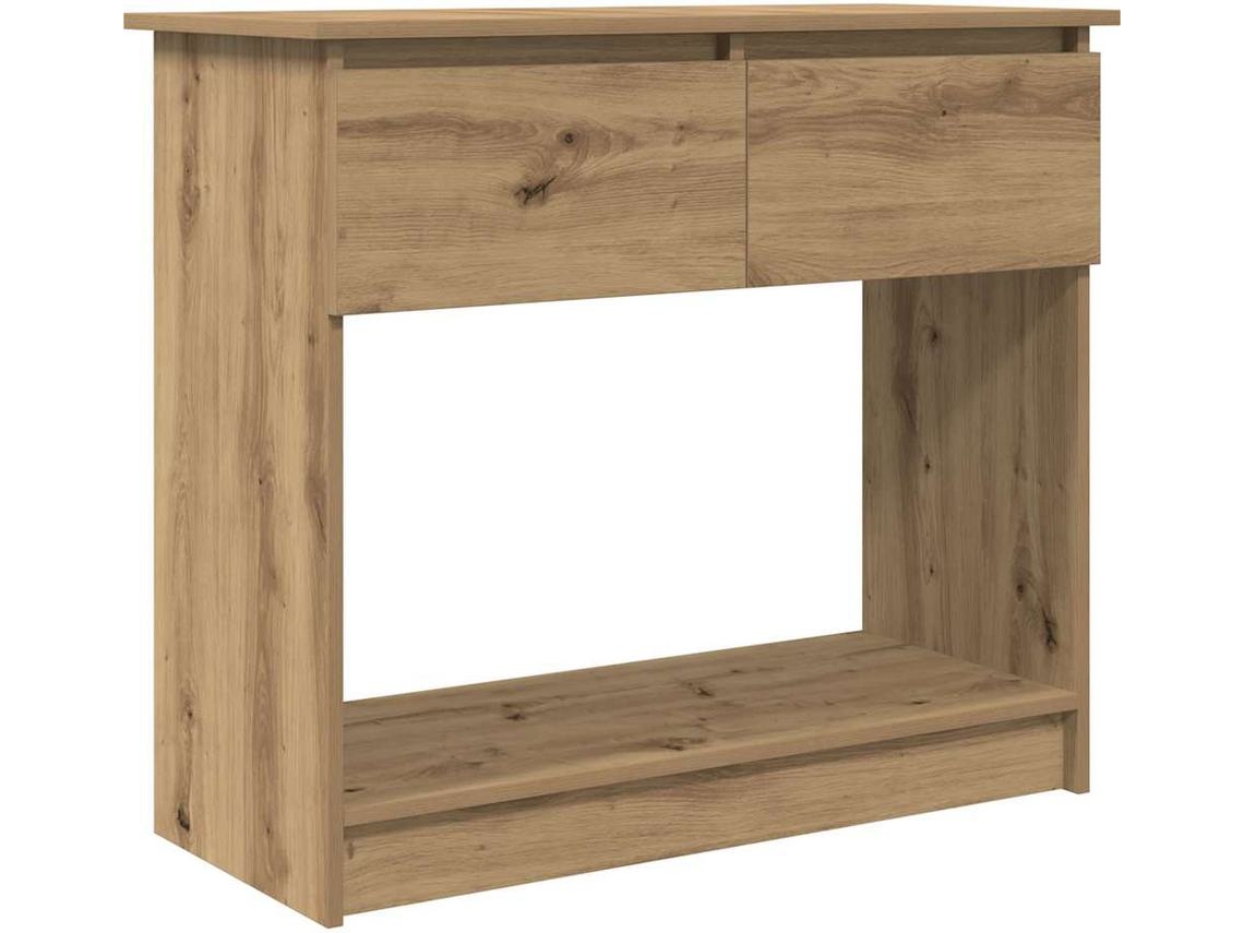 Mesa consola vidaxl madera procesada marrón (85,5x38,5x74,5 cm)