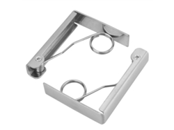 2 Servilleteros Antideslizantes De Acero Inoxidable Con Resorte Para Picnics Y Fiestas.