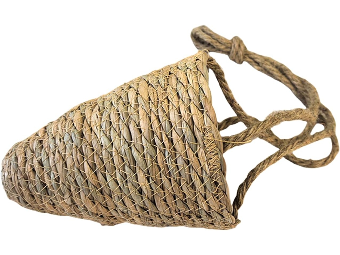 Maceta Colgante De Cuerda Tejida A Mano - Cesta Decorativa De Pared Con Textura De Espadaña