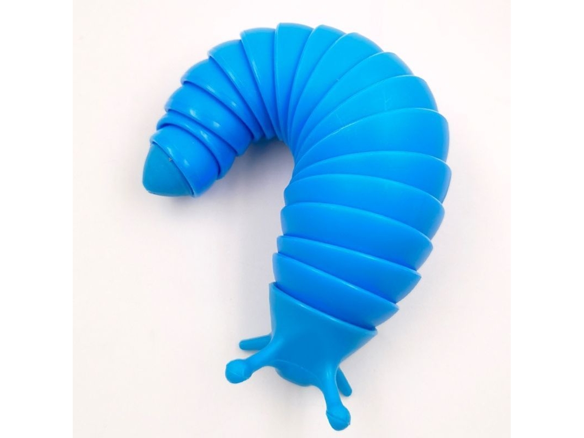 Juguete Articulado De Babosa Impreso En 3d: Divertido, Flexible Y Estimulante Para Los Sentidos.