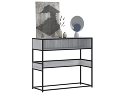 Mesa consola | Mesa de entrada | Mesa auxiliar 90x35x80 cm Derivados de madera Gris Sonoma