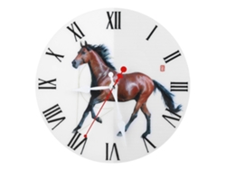 Reloj de pared redondo moderno y sencillo para jardín, hogar o sala de estar, funciona con pilas, decoración Aiailikill (z 0030)