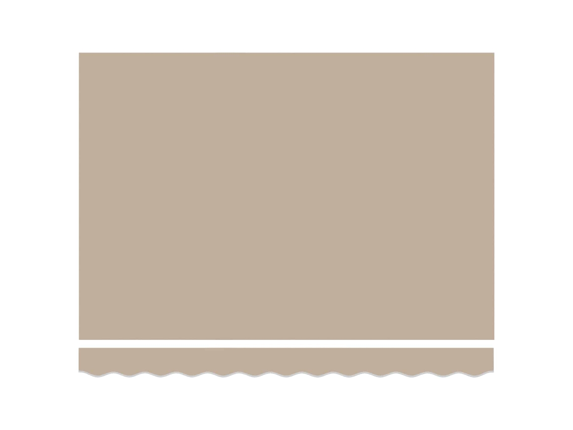 Maison Exclusive - Toldo Retráctil Beige 350 X 250 X 165 Cm Tela Y Metal