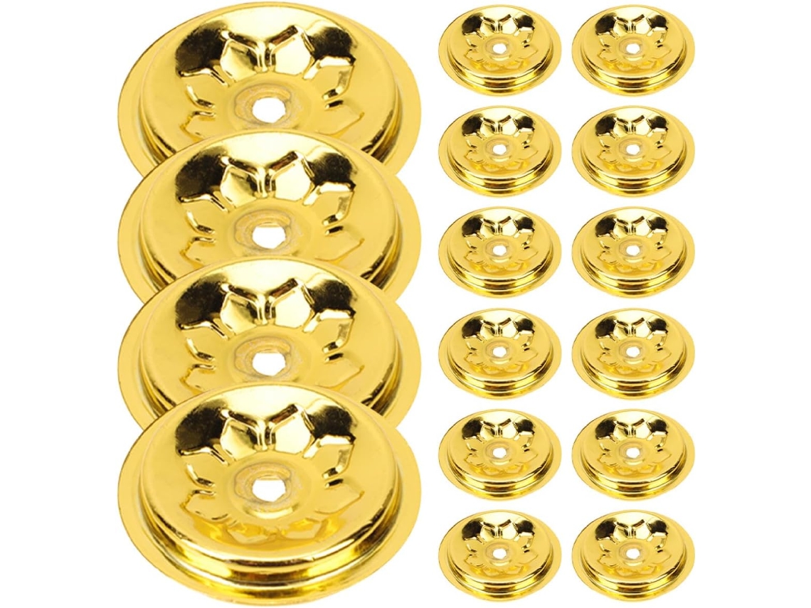 Juego De 16 Soportes Metálicos Flotantes Para Lámparas De Aceite. Ahorran Espacio Y Son Fáciles De Limpiar, Ideales
