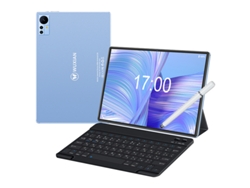Tablet WUXIAN S39 Bluetooth Teclado Pluma Funda de Cuero 10.1'' 64Gb 4Gb Ram Wi-Fi4G Azul