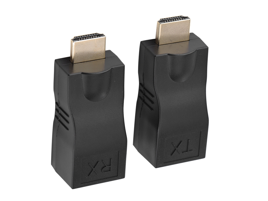 Extensor Hdmi A Rj45 De 30 M, Cat5e, Cat6, Compatible Con 1080p 3d, Plug And Play.
