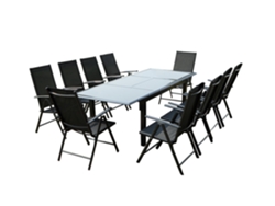Conjunto de Jardín CONCEPT U Ravenne (Gris - Aluminio - 240x160x75 cm)
