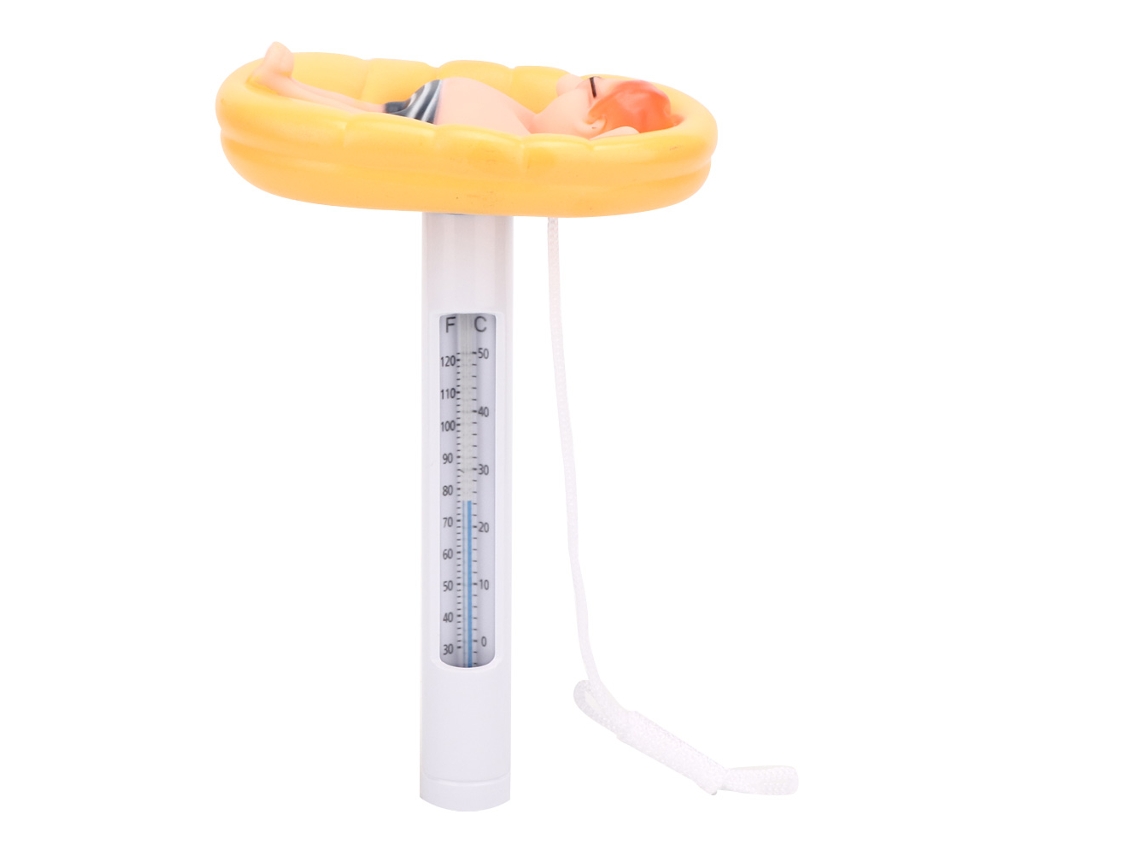 Lindo Termómetro Flotante Para Piscinas Y Spas Con Ventana Transparente Y Carcasa Resistente.