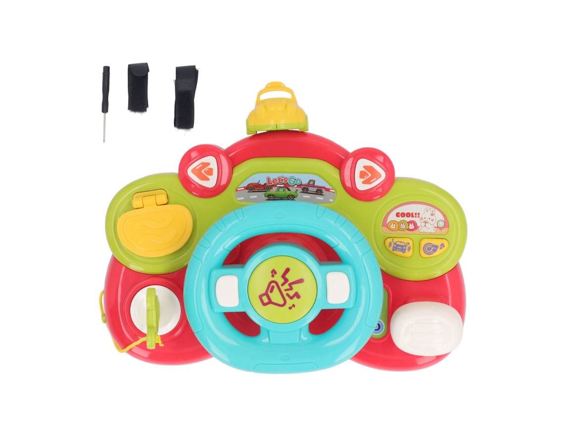 Dan26-juguete Volante De Coche Para Bebé Con Efectos De Luz Y Música Educativo Multifuncional Para Hogar Y Exterior