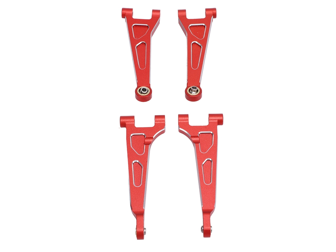 Kit De Brazos De Control Superiores Delanteros Y Traseros, De Acero Y Aluminio, Para Coche Mjx Hyper Go A Escala 1/14, Número De Pieza 14209 14210, Piezas De Mejora.