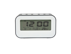 Reloj Despertador Niños Lcd Con Luz Nocturna Recordatorio Cumpleaños Música Negro