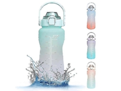 Botella Con Er, Botellas De 2l Con Pajita Bpa, Botellas Deportivas De 2l Con Fugas Xh Rosewell