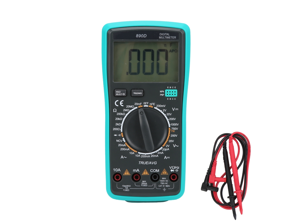 Multímetro Digital 890d Con Función De Lápiz: Medidor De Voltaje, Corriente, Capacitancia Y Resistencia.