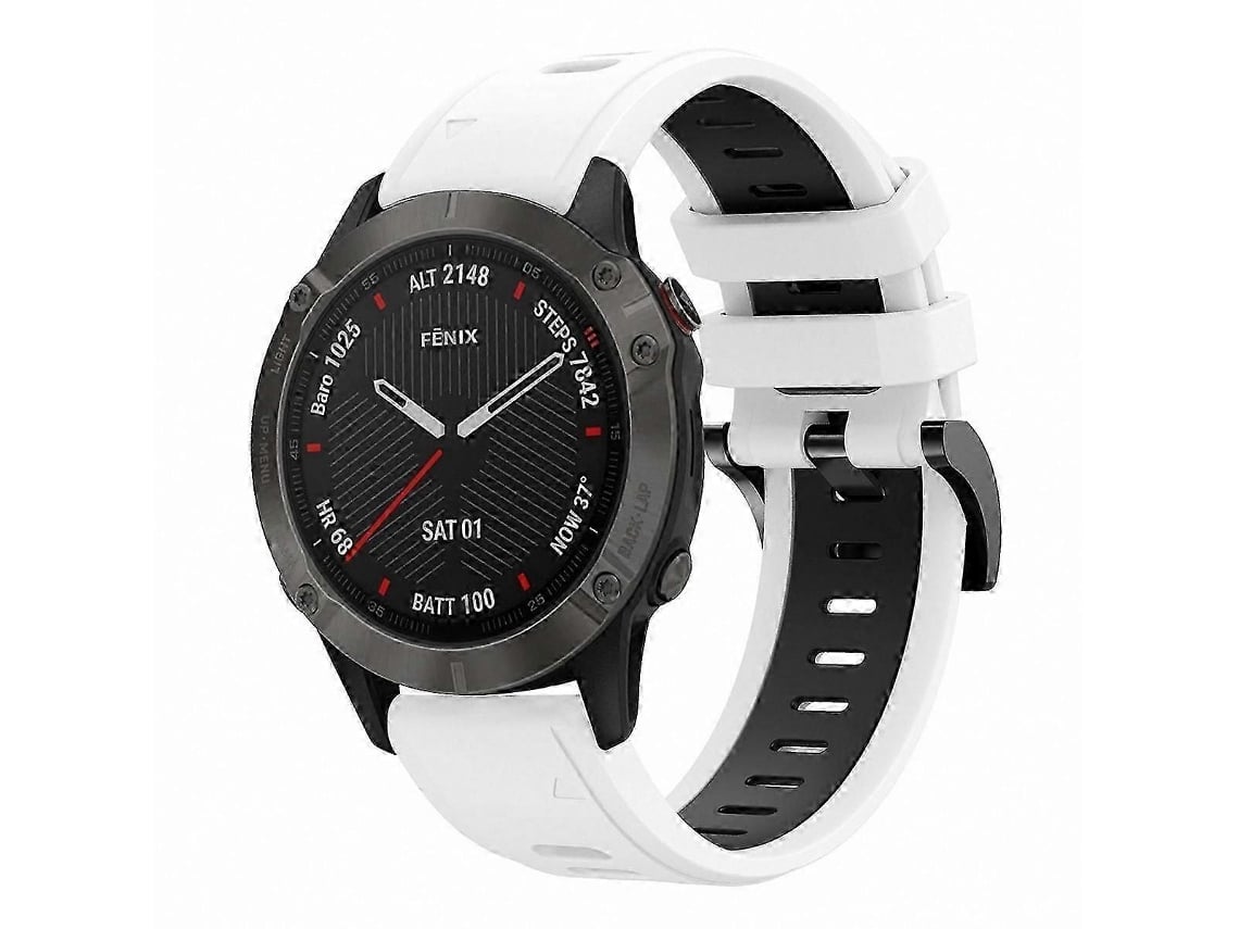 Pulseira Esportiva De Silicone Bicolor Para Smartwatches Gps De 22 Mm