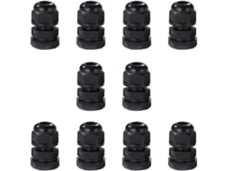 Manguitos De Cable M12 Paquete De 10 Ip68 Impermeable Nylon Conexión Qvy